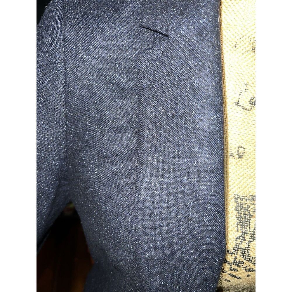 Jigsaw‎  Italian Fabric Women’s Wool blend Blue Speckled Blazer Size 10 - Picture 6 of 7